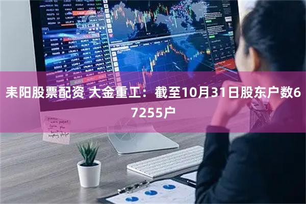 耒阳股票配资 大金重工：截至10月31日股东户数67255户