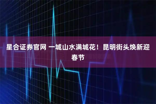 星合证券官网 一城山水满城花！昆明街头焕新迎春节